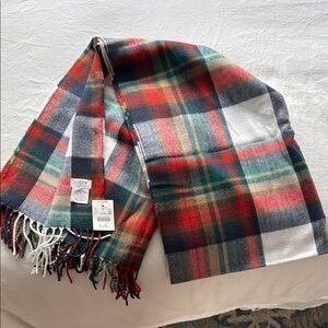 JCREW NWT, Plaid Scarf